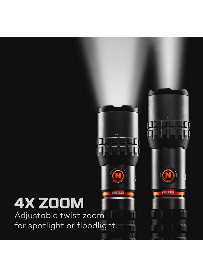 نيبو سلايد كينج كشاف قابل لإعادة الشحن عبر منفذ يو اس بي النوع سي بدقة 2 K فضي وأسود 1.375 x 1.375 x 7.5 ملم NEB-WLT-1003-G - Image 5